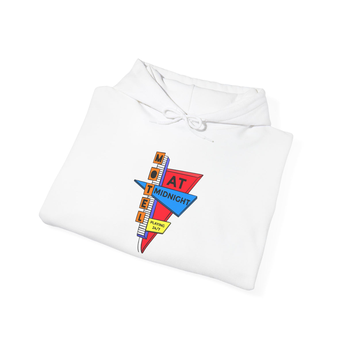 Motel At Midnight Vintage Graphic Hoodie
