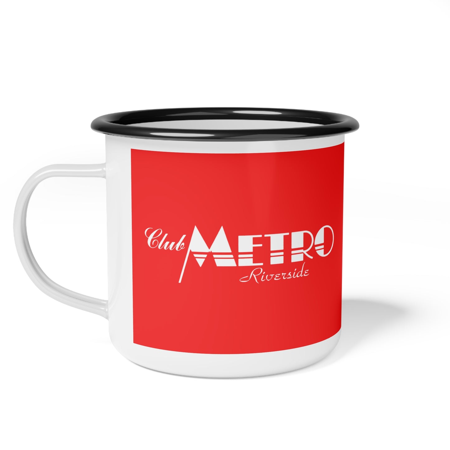 Club Metro Riverside Vintage Logo Camp Mug - Red