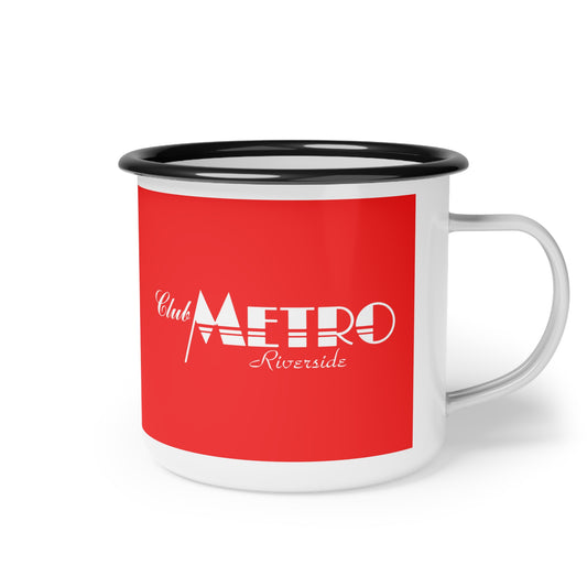 Club Metro Riverside Vintage Logo Camp Mug - Red