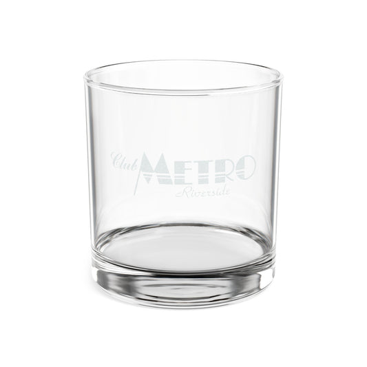 Club Metro Engraved Logo Rocks Glass