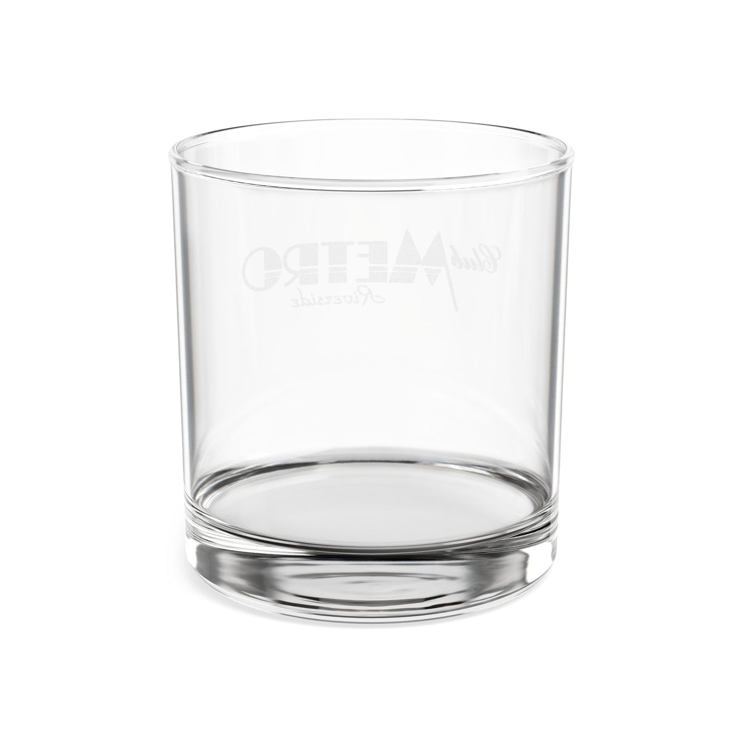Club Metro Engraved Logo Rocks Glass