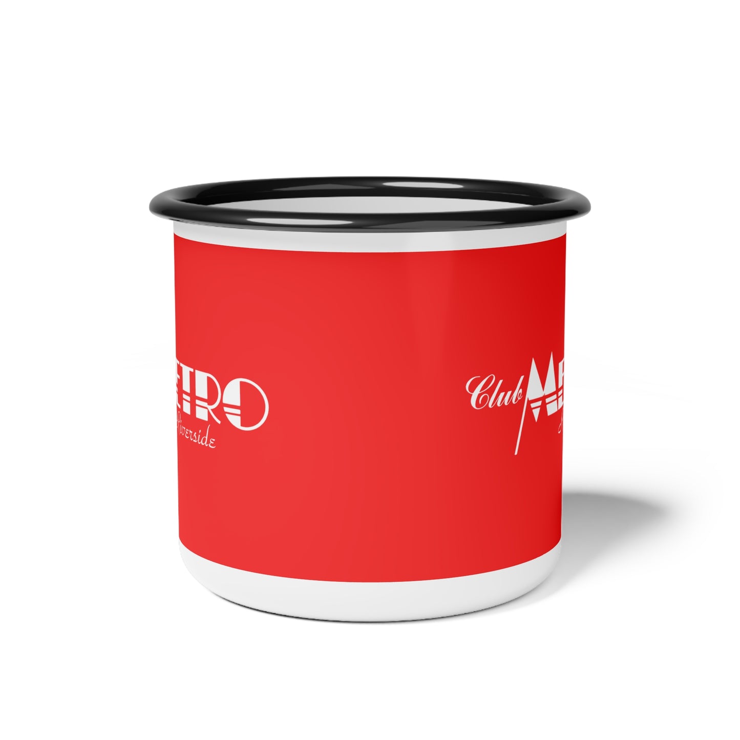 Club Metro Riverside Vintage Logo Camp Mug - Red