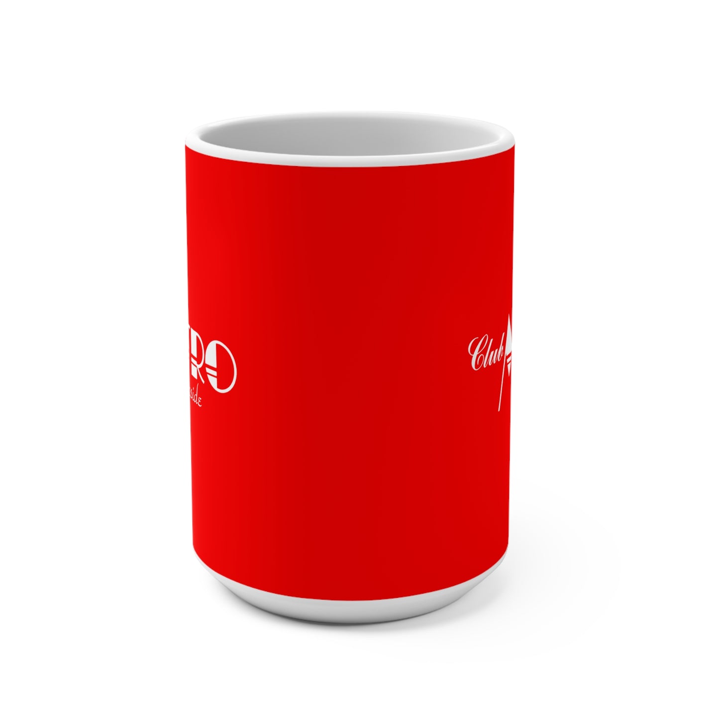 Club Metro Riverside 15oz Ceramic Mug — Red & White