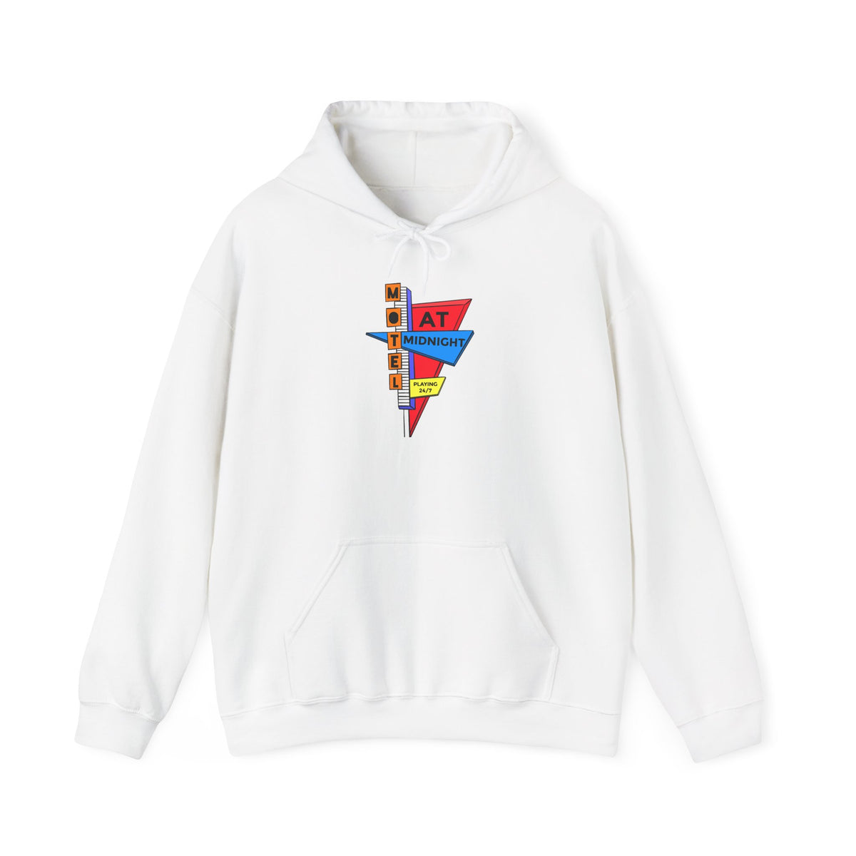 Motel At Midnight Vintage Graphic Hoodie