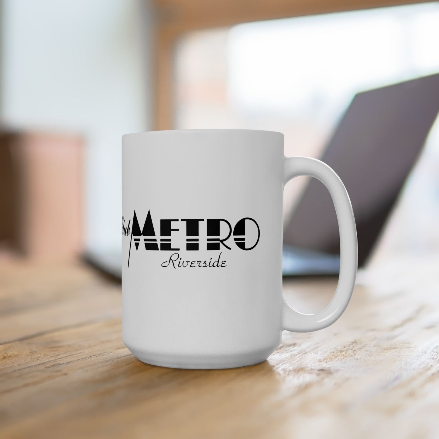 Club Metro White Ceramic Mug 15oz